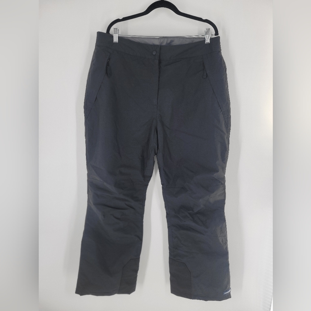 Lands End Black Women’s Ski Snow Pants Size XL